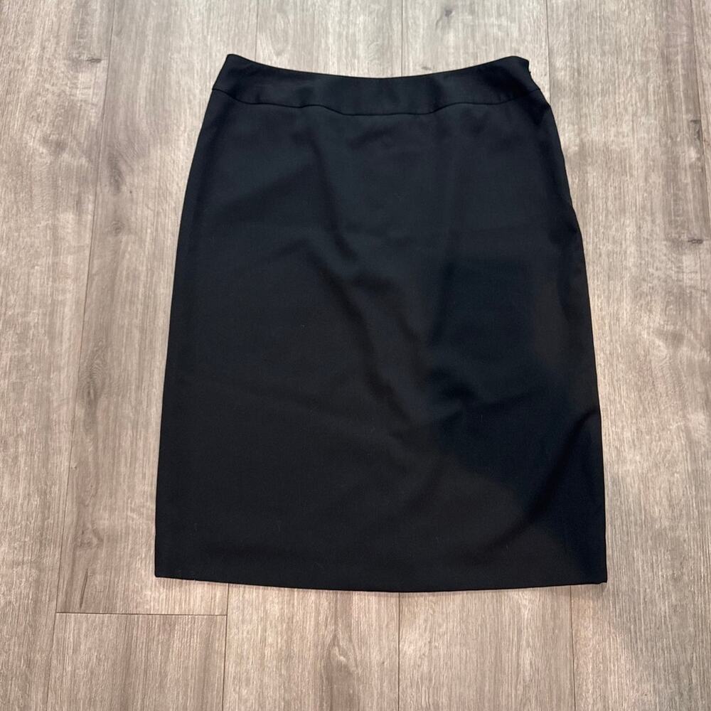 Anne Klein Elements Classic Black Lined Pencil Skirt Women's Size 10